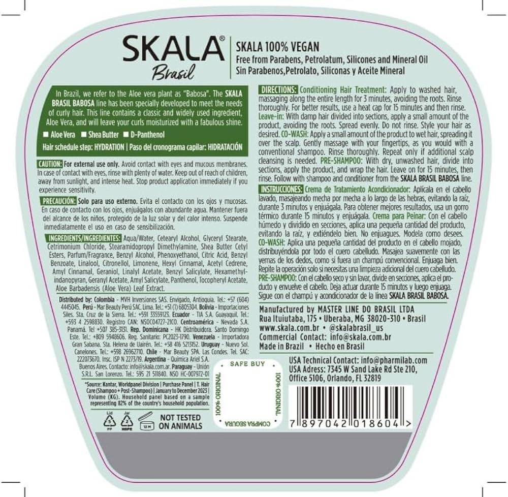 Skala 2-1 Hair Treatment (Curly) Babosa