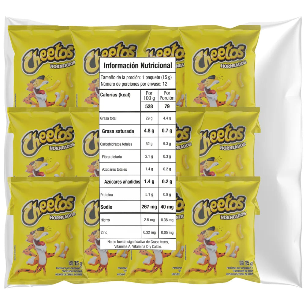 Cheetos Horneados 12PK/15 gr