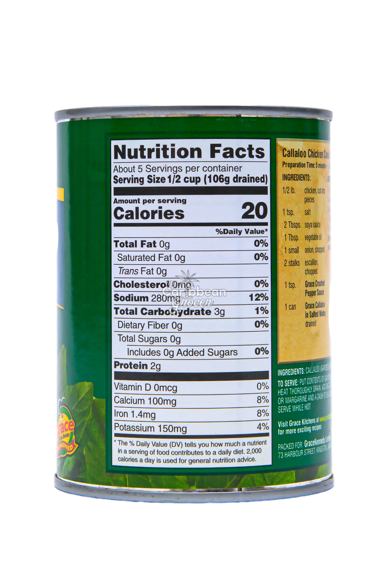 Grace Chopped Callaloo 19oz