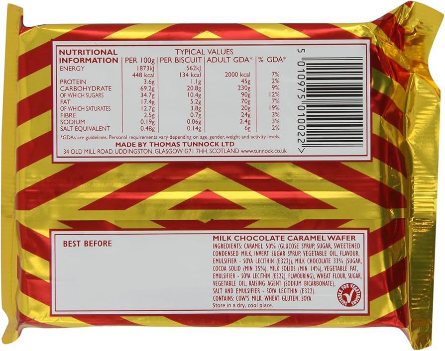 Tunnocks caramel wafer 4CT