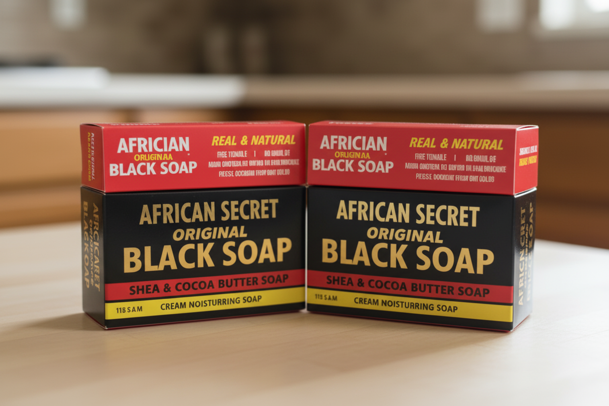 African secret original black soap regular 115gr