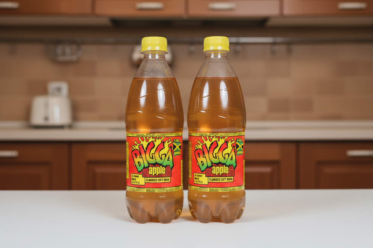 Bigga Apple Flavoured Soft Drink 20 oz
