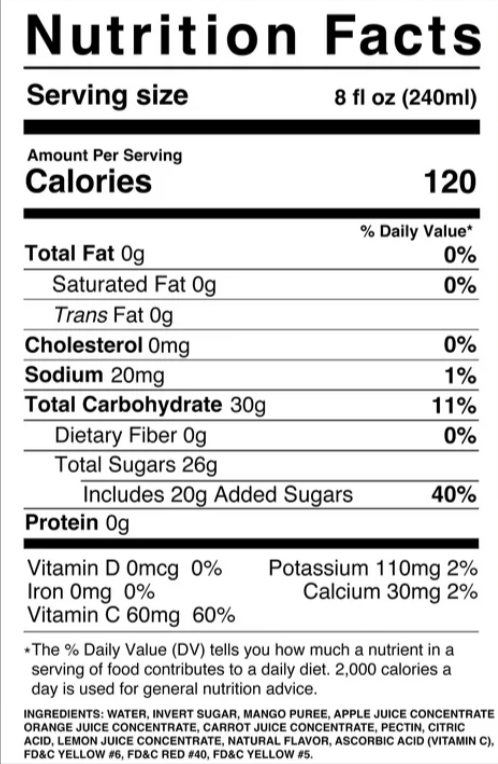 Grace Tropical Rhythms Mango Carrots 33.8oz