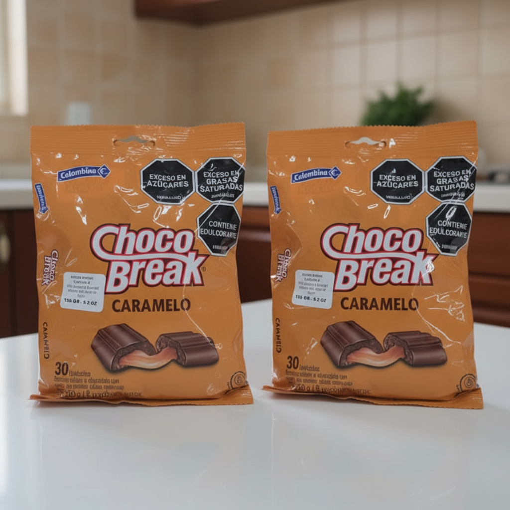Colombina choco break caramelo 30ct