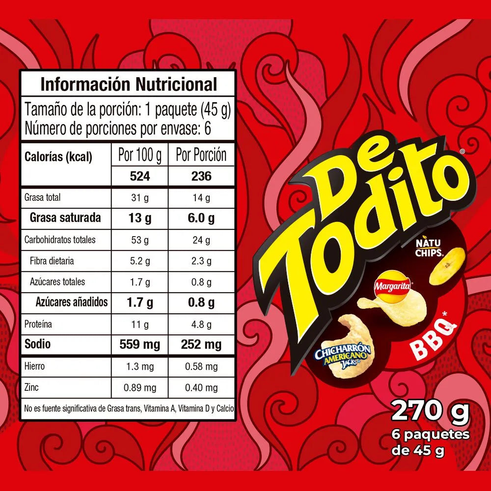 Detodito BBQ 6pk/45gr
