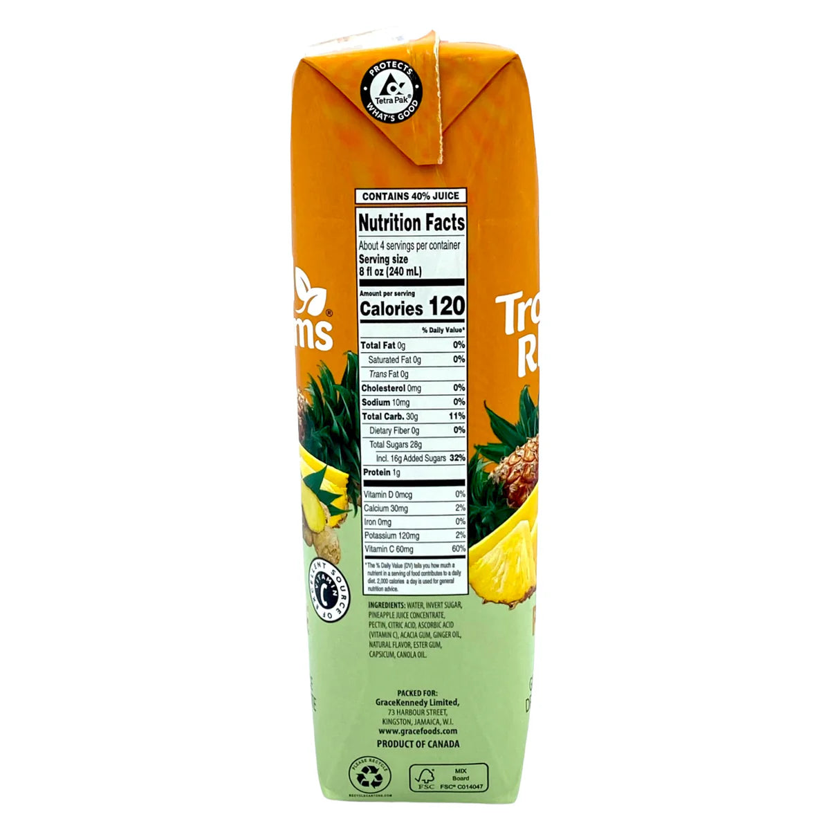 GRACE TROPICAL RHYTHMS PINEAPPLE GINGER 33.8oz