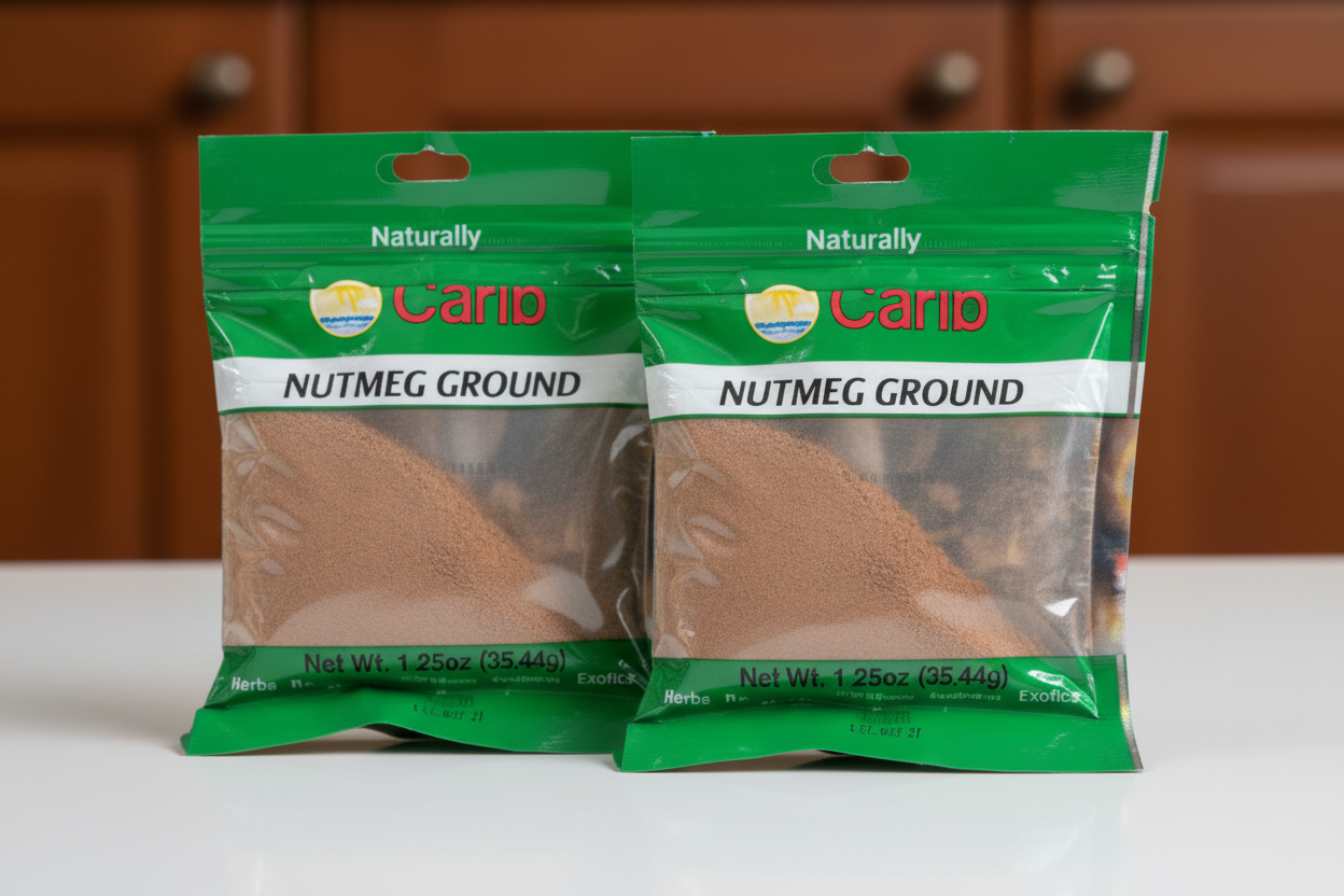 Ground Caribbean Nutmeg in Cello Package 1.25 oz