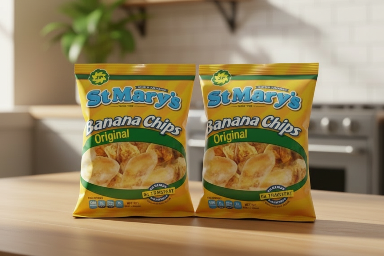 St Mary's Banana Chips 20pk/30gr