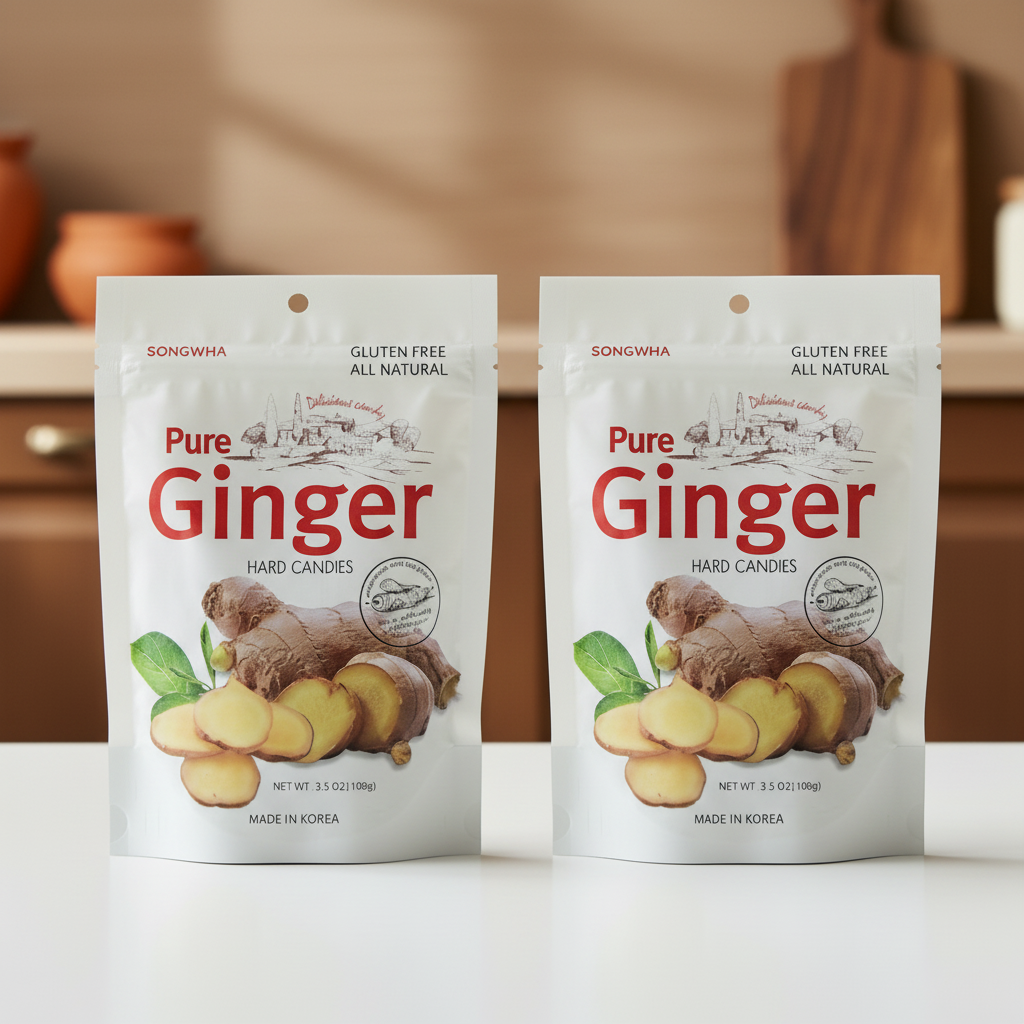 Songhwa Pure Ginger Hard Candies 3.5oz
