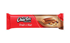 Charles Fruit & Nut chocolate bar