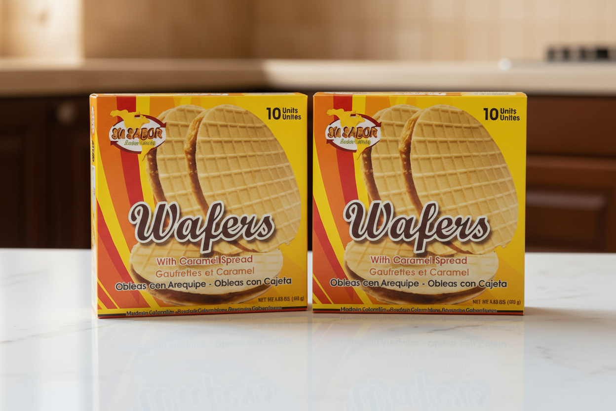 Su Sabor Wafers With Caramel Spread 10ct