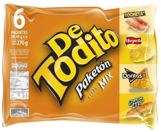 DETODITO PAKETON MIX 6PK/45GR