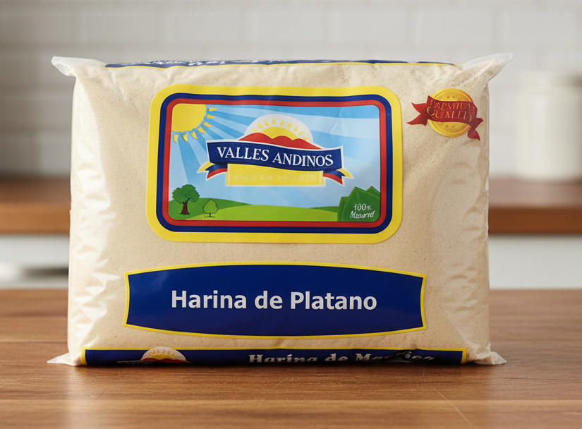 Valles Andinos harina de platano 14oz
