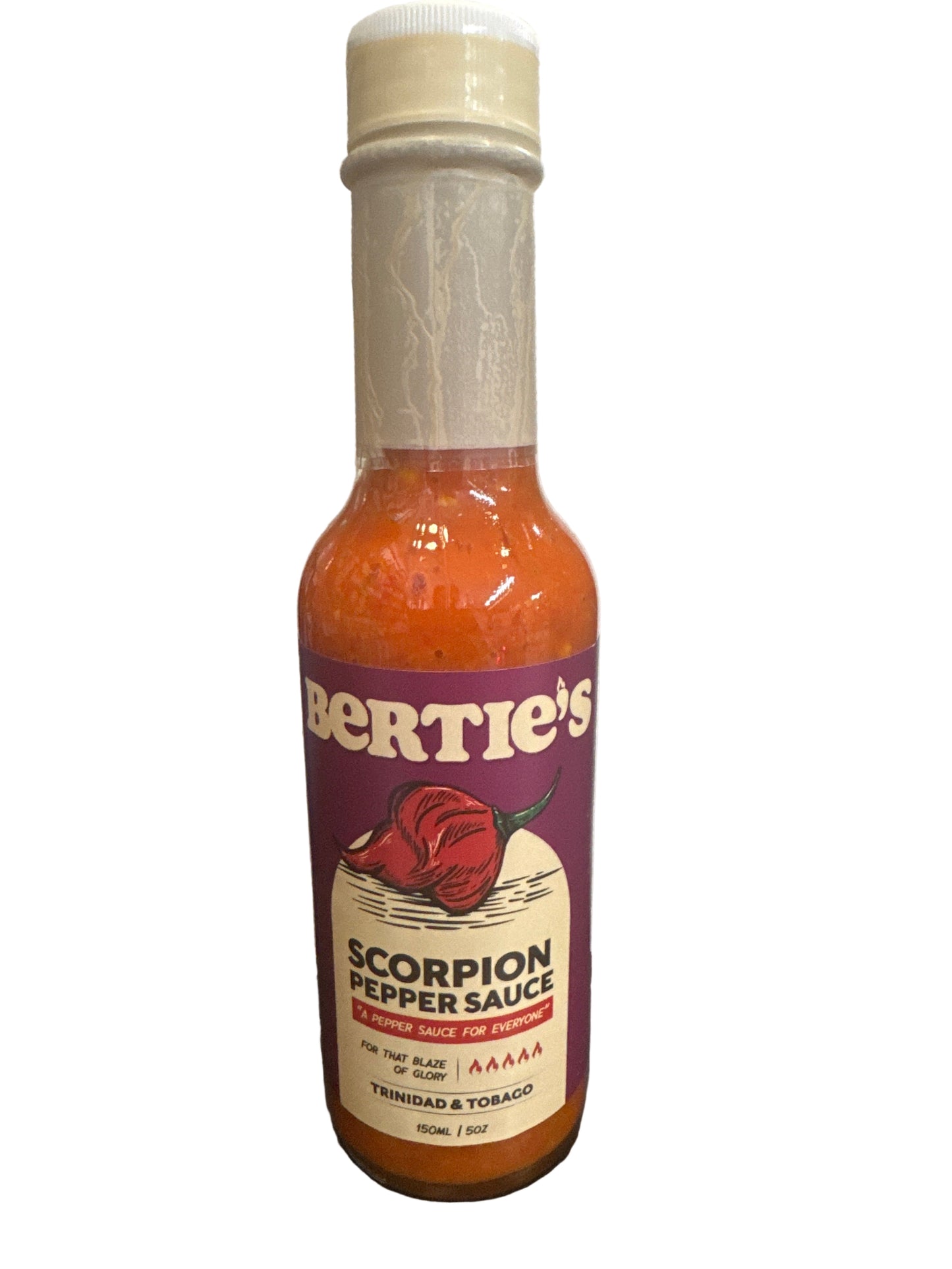 Berties scorpion pepper sauce 5 OZ