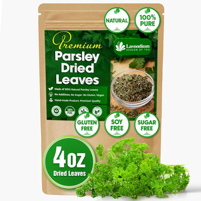 Premium Dried Parsley Leaves – 100% Pure, Non-GMO, Gluten-Free, Vegan – Aromatic Culinary Herb for Cooking, Garnish, and Seasoning