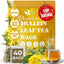 Mullein Leaf Tea Bags, 100% Natural & Pure from Mullein Leaves. Loose Leaf Mullein Herbal Tea. Made with Natural Material Tea Bags. No Sugar, No Caffeine, No Gluten, Vegan.