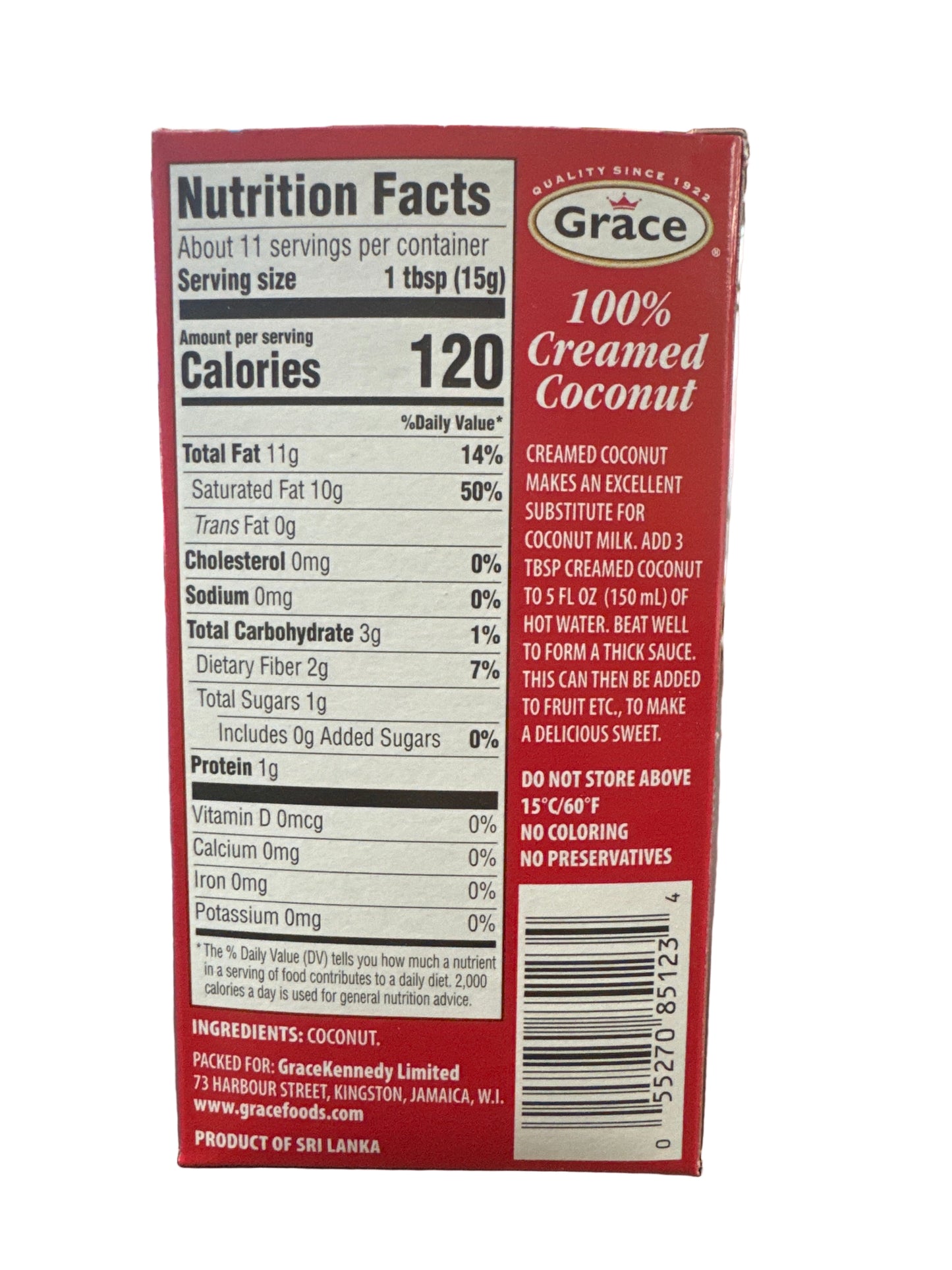 GRACE COCONUT CREAM 6OZ/4pk