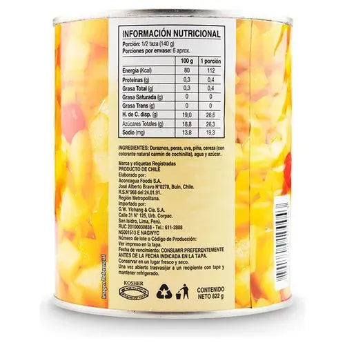 Aconcagua Cocktail De Frutas 29oz