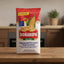 Bag of Donarepa white cornmeal with corn illustration on a red background