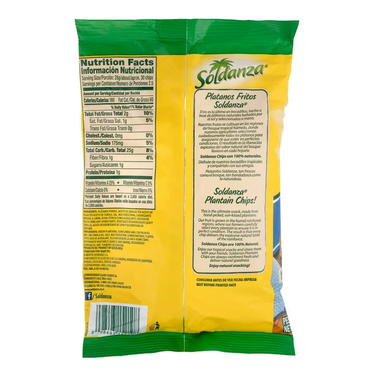 Soldanza lime plantains  2.5oz/3PK