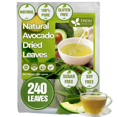 Natural Avocado Whole Leaves Dried, Tea Bags, 100% Pure from Avocado Leaves, Avocado Leaf Tea, Hojas de Aguacate Seca, No Additives, No Caffeine, Vegan