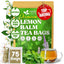 Premium Lemon Balm Leaf Tea Bags, 100% Natural & Pure from Lemon Balm Leaves. Loose Leaf Lemon Balm Herbal Tea. Lemon Balm Leaf Tea. No Sugar, No Caffeine, No Gluten, Vegan.