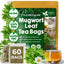 Mugwort Leaf Tea Bags, 100% Natural and Pure Mugwort Leaves, Loose Leaf Mugwort Herbal Tea, Mugwort Leaf Tea, No Sugar, No Caffeine, No Gluten, Vegan.
