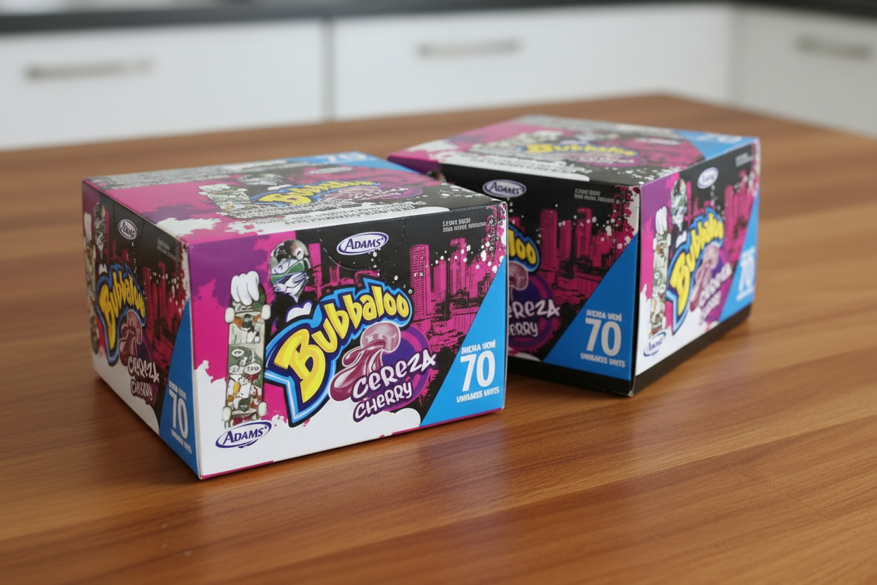 Bubbaloo Sabor Variado Bubble Gum 70ct