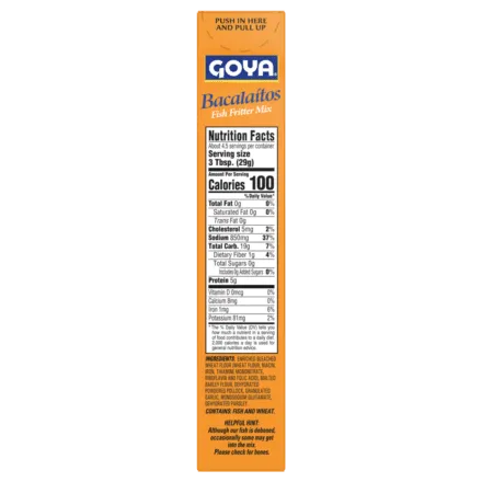 Goya Fish Fritters mix Bacalaitos