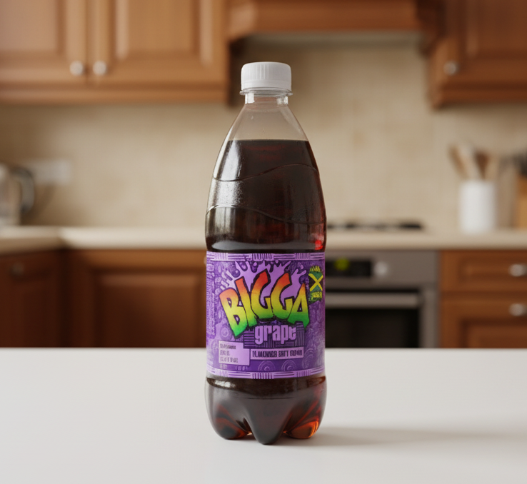 Bigga Grape Flavoured Soft Drink 20 oz