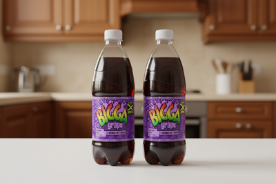 Bigga Grape Flavoured Soft Drink 20 oz