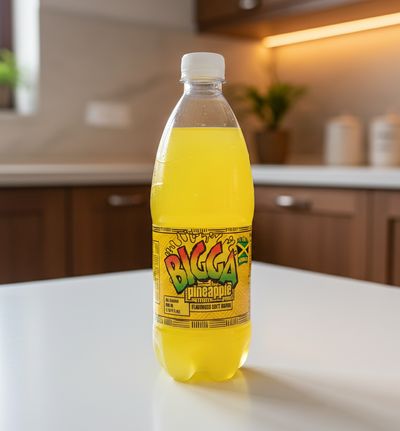 Bigga Pineapple Flavored Soft Drink 20 oz