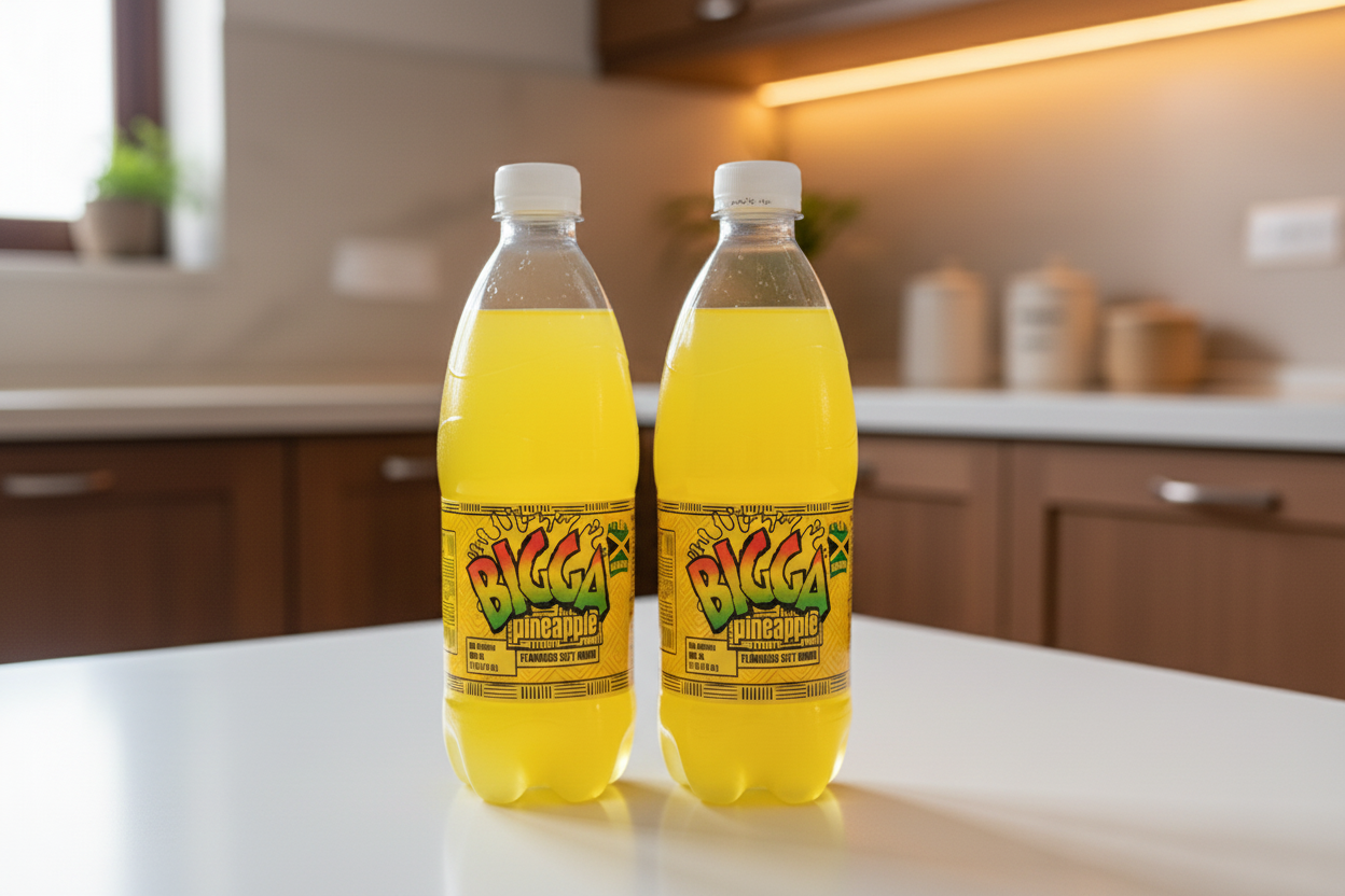 Bigga Pineapple Flavored Soft Drink 20 oz