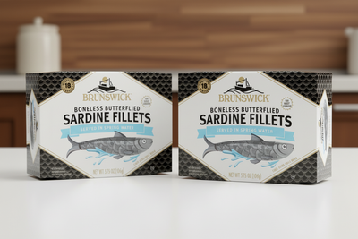 Brunswick Boneless Butterflied Sardine Fillets 3.75gr