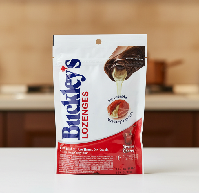 Buckley's Bite-Me Cherry Cough Lozenges 18 ct