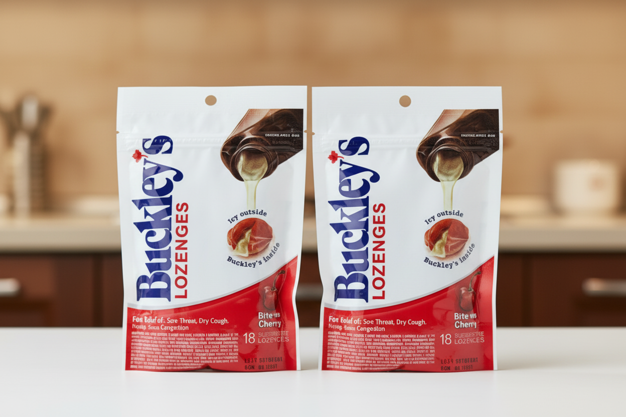 Buckley's Bite-Me Cherry Cough Lozenges 18 ct