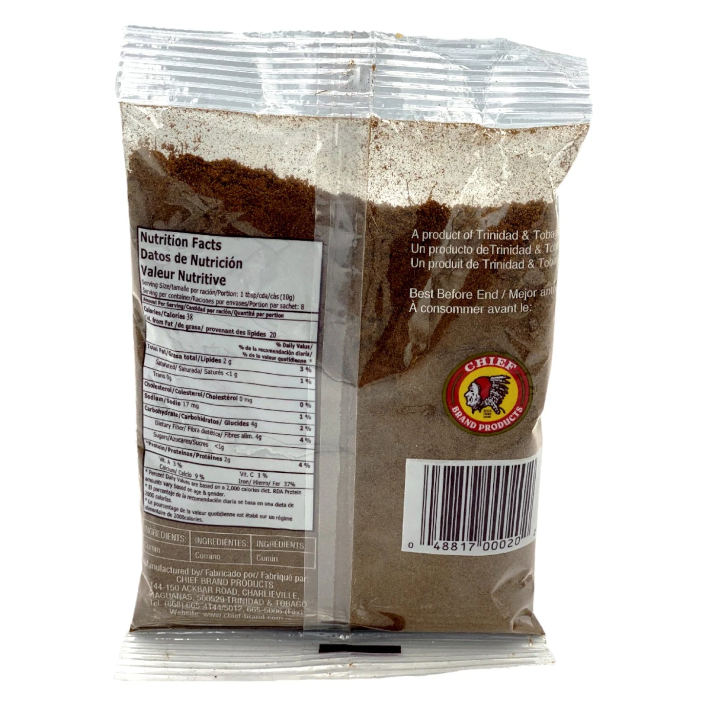Chief Ground Roasted Geera 3oz- Ground Cumin