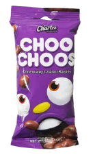 CHOO CHOOS CHOCOLATE COATED RAISINS 55 GR