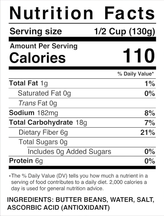 GRACE BUTTER BEANS 14oz
