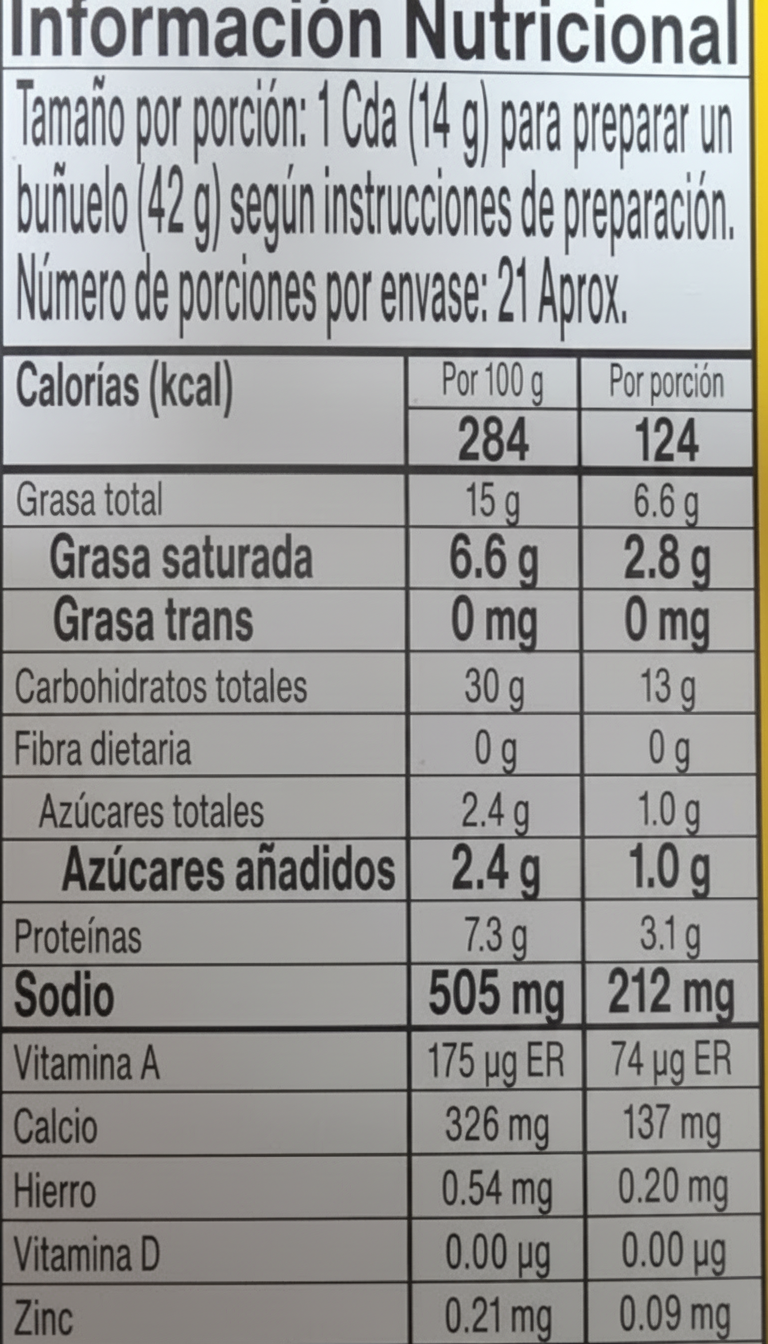 Maizena Mezcla Buñuelos  300gr