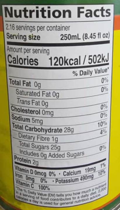 Trinidad Stretch Juice Orange Unsweetened 19oz 100% juice