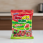 Packaging of Colombina Bon Bon Bum watermelon candy on a white background