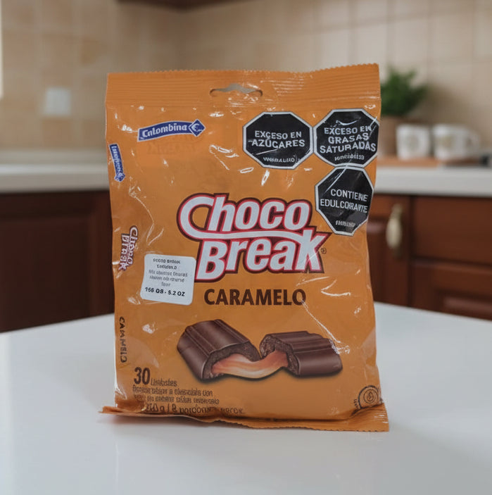 Colombina choco break caramelo 30ct
