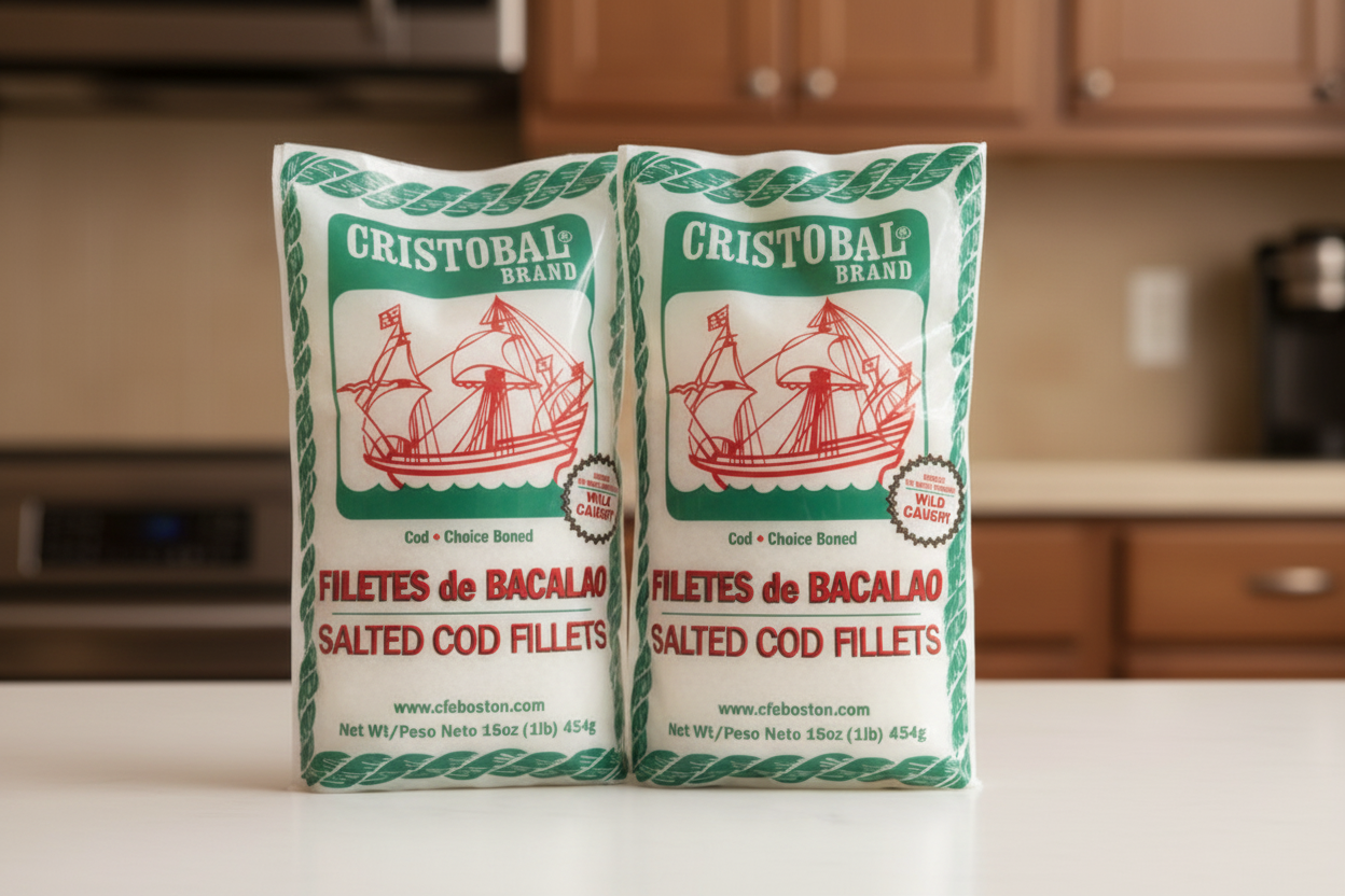 Cod Slated Cristobal Cod fish, Salted, 16 oz (Bone-in) – Produce City Farmers