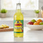 Bottle of Jamaican Pineapple soda with a colorful label on a white background
