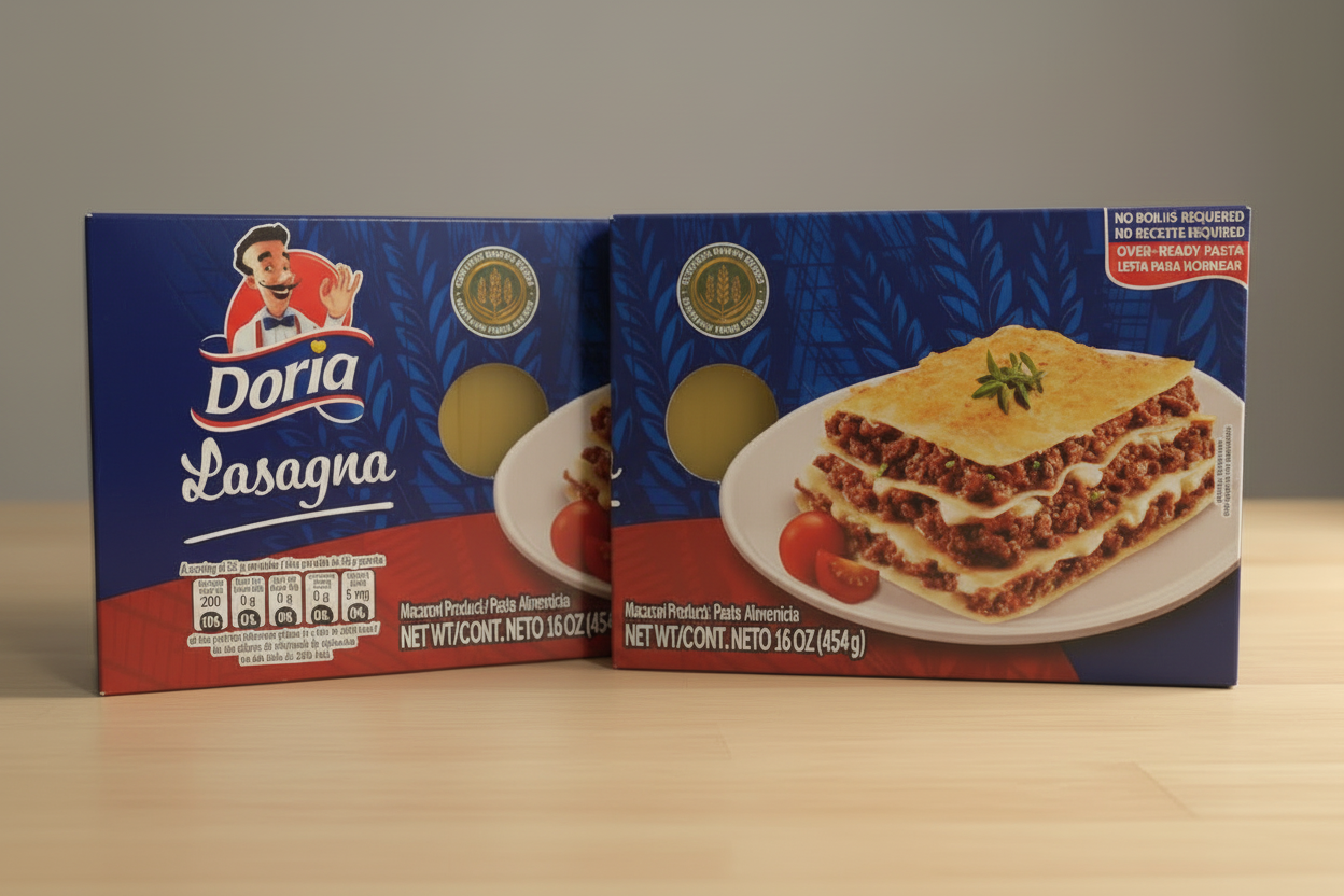 Doria Lasagna Oven ready Pasta 16oz