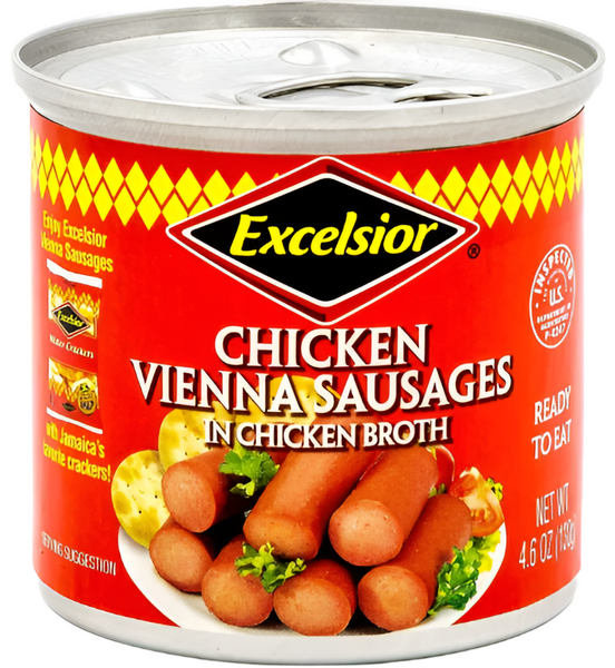 EXCELSIOR HOT VIENNA SAUSAGE 4.8 OZ