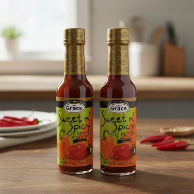 Grace Sweet N Spicy Hot pepper Sauce 4.8oz