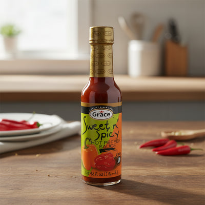 Grace Sweet N Spicy Hot pepper Sauce 4.8oz