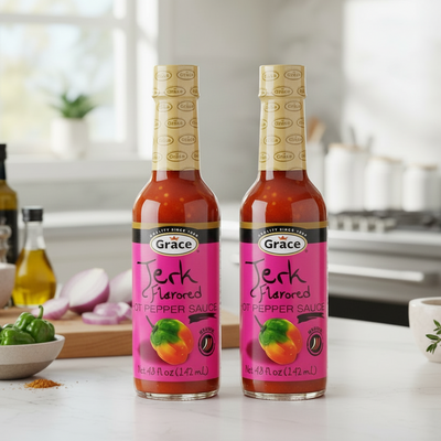 Grace Jerk Flavored hot pepper sauce 4.8oz